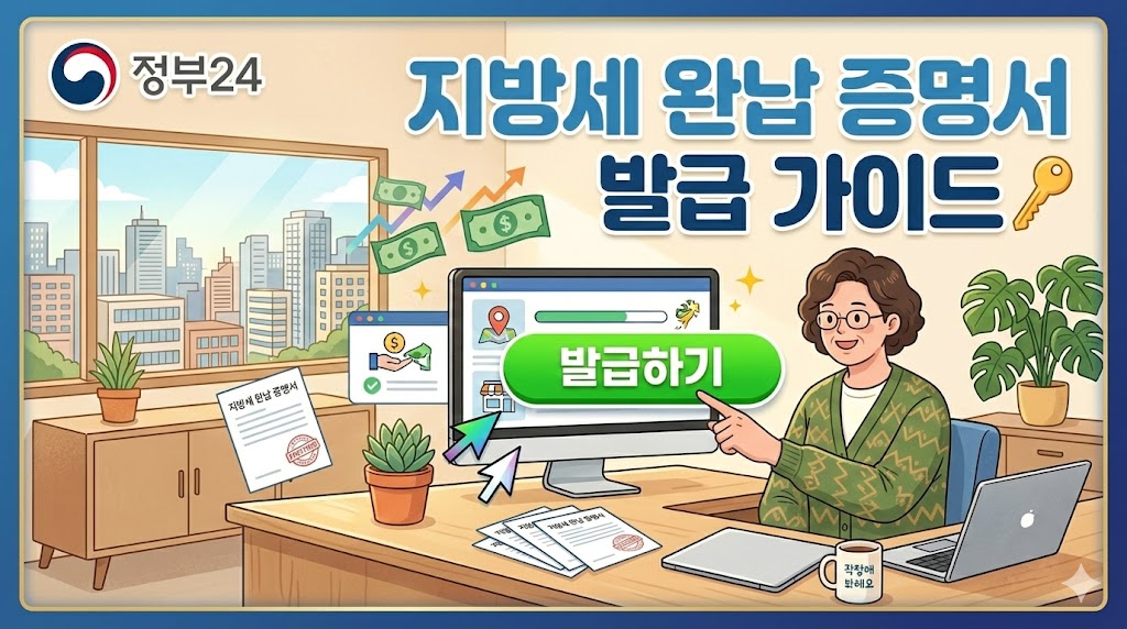 지방세완납증명서 발급방법