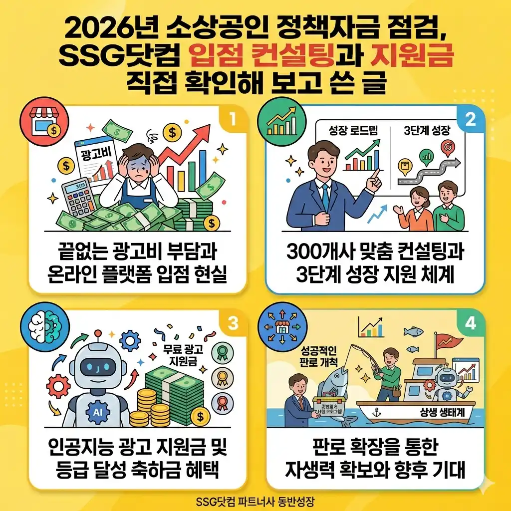 2026년 소상공인 정책자금 점검, SSG닷컴 입점 컨설팅과 지원금 직접 확인해 보고 쓴 글